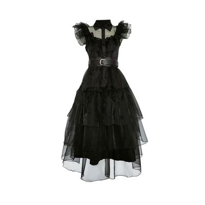Girl Dress Carnival Suit Cosplay Costume Fine Workmanship Exquisite Beautiful with Belt Attractive Festival Accessories
