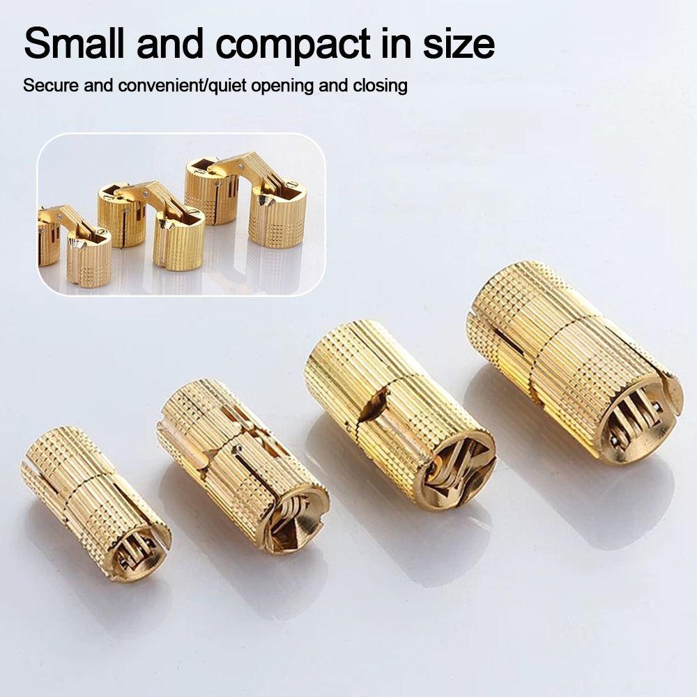 8-18mm Brass Hinges Invisible Furniture Hinges New Hardware Door