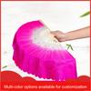 Women Belly Dance Faux Silk Veil Fans,1Pair (Left+Right) Dance Performances Props National Dance Dancing Long Bamboo Fan