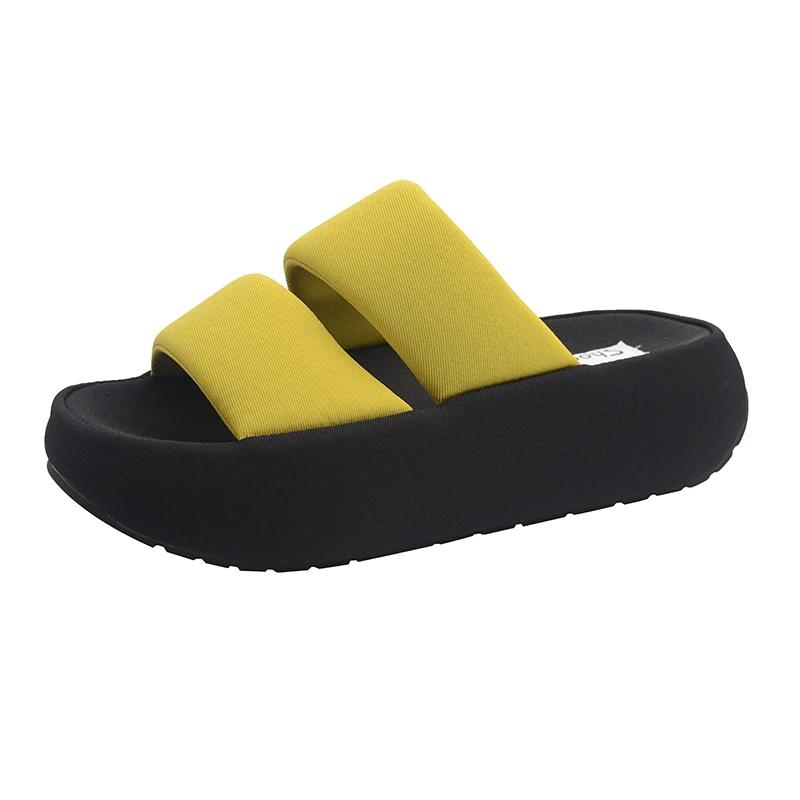 Damen Sandalen mit dickem Absatz Sommer Outdoor Bekleidung 2025 Neu Hohe Qualität Einfach Stilvoll Abriebfest Strand Sandalen