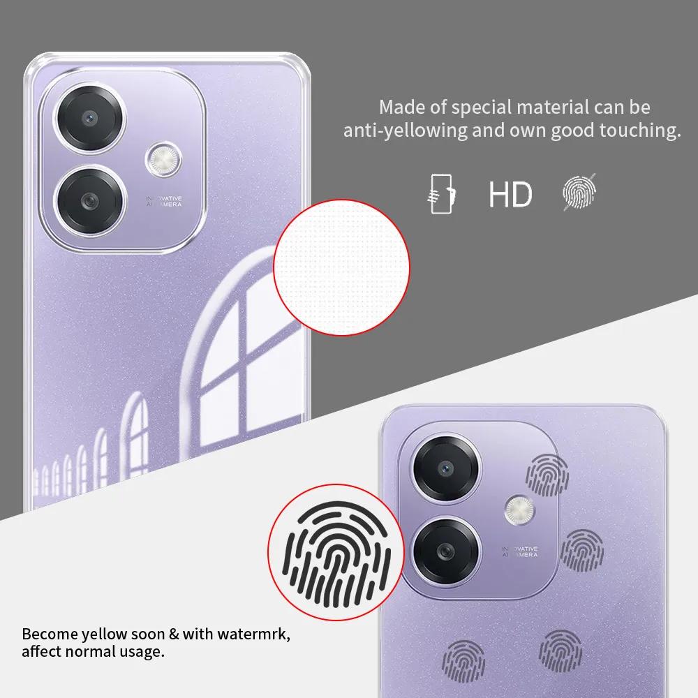 Für OPPO A3X OPPO A3 Hülle Mode Klar Weich Silikon Handyhülle Für Oppo A3 A3X 4G 5G 2024 Klar Stoßfest Schutzhülle Coque