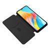 For Oppo A38 4G Case Leather Stand Card Slot Phone Shell with Carbon Fiber Texture