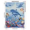 Diamond Embroidery Seabed Animals Picture of Rhinestone Full Round Diamond Painting Cross Stitch