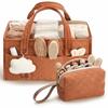 Large Capacity Baby Diaper Organizer Portable with Pouch Nursery Storage Basket Newborn Essentials Baby Diaper Storage Bag
