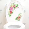 Green Plant Leaves Bathroom Toilet Sticker WC Closestool Wall Sticker Self Adhesive Mural Beautify Flower Home Decoration Decals