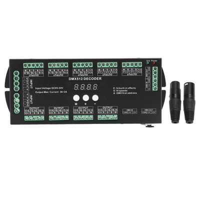 Digitaler Mehrfach-X 512 Decoder 36CH 2A LED RGBW Digitaler Mehrfach-X Decoder Controller mit Digitalanzeige für Strip