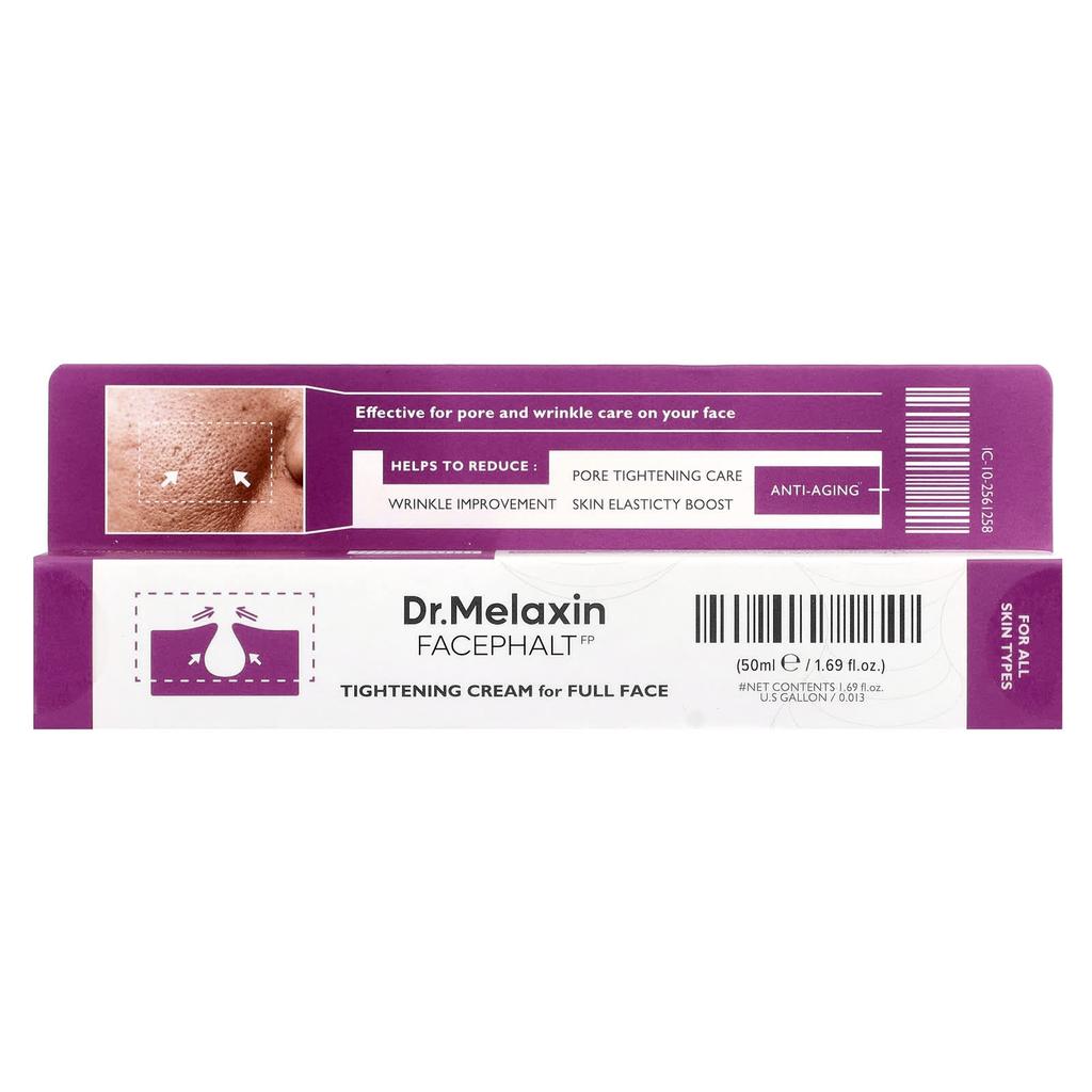 Dr.Melaxin, Facephalt, Full Face Tightening Cream, All Skin Types, 50Ml(1.69Fl Oz)