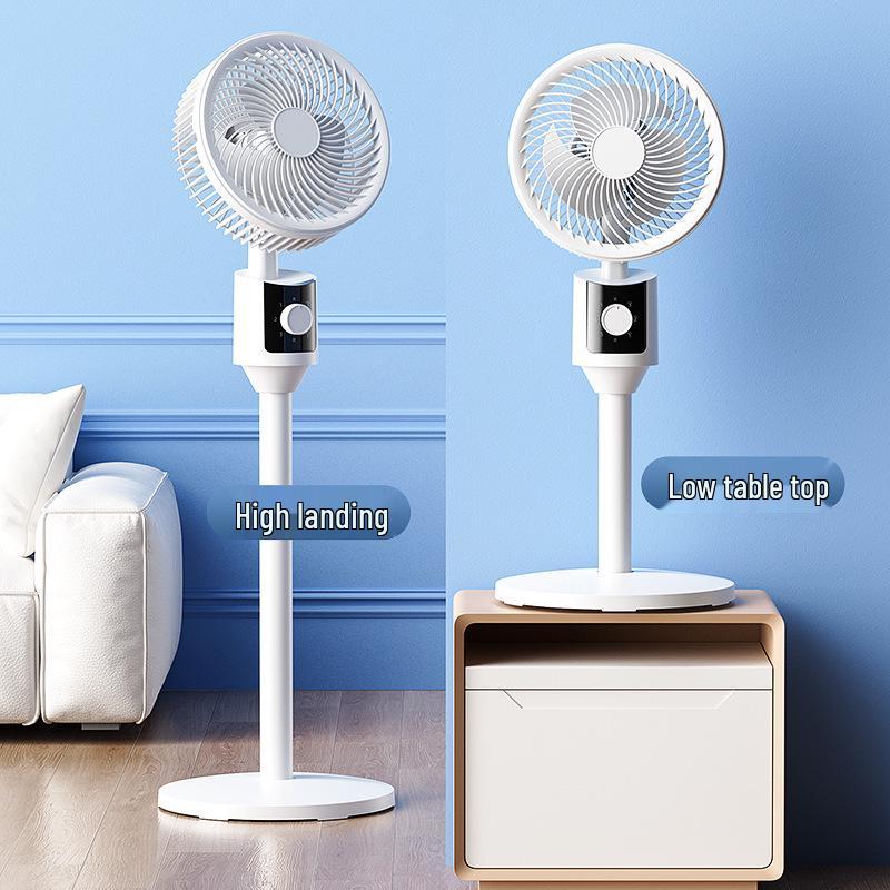 Smart Remote-Controlled Silent Floor Fan for Home and Dorm, Featuring Dual-Use Air Circulation and Low-Noise Operation
