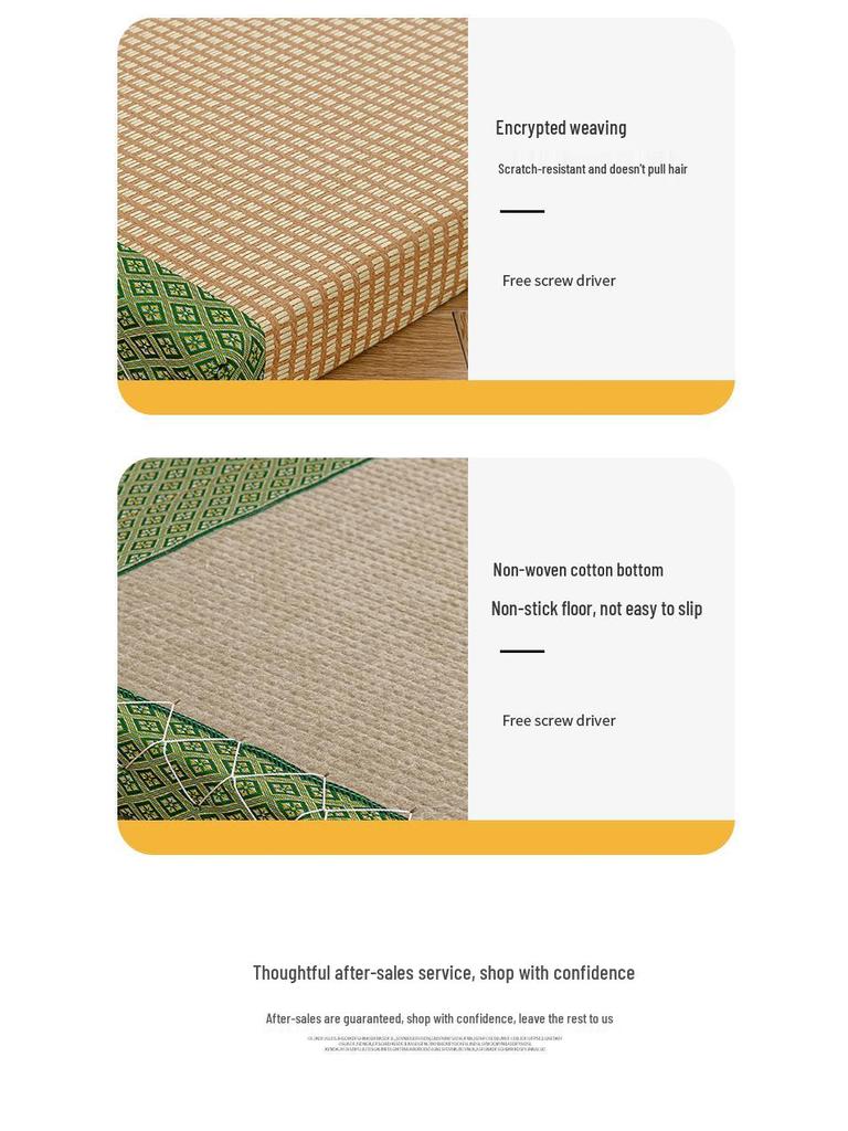 Japanese Tatami Mat: Foldable Rattan Sleeping Pad & Bay Window Cushion.