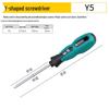 Multi-Shaped Screwdriver Set: Triangle, U, Y, Inner Cross, and Three-Edged Heads for Household Use