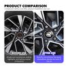 Autocollants Badge en Aluminium Cache-Moyeux de Roue Auto pour Vauxhall Tigra Corsa VXR Astra D G J H Zafira Vectra