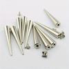 10pcs/set 55MM Solid Punk Bullet Large Spikes Metal Leather Rivets DIY Silver Screw On Cone Studs for Cosplay Clothes