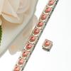 2024 DIY Personalized Shiny Classic Burger Coffee Beverage 304 Stainless Steel Italian Charm Bracelet Link 9mm * 10mm Module