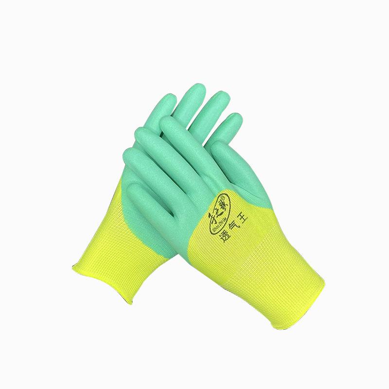 

Усиленные пенные нескользящие дышащие рабочие перчатки - 13-игольная латексная конструкция, средства защиты