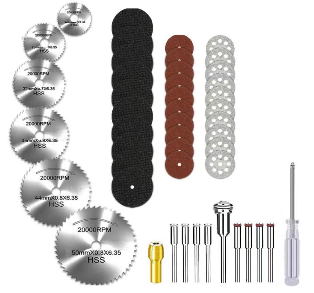 Power Drill Circular Saw Blade Set - High-Speed Steel Thin Cutting Disc for Woodworking and Electric Grinder
