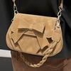 Retro fashionable simple small square bag autumn new fashion trend shoulder bag niche high value messenger bag