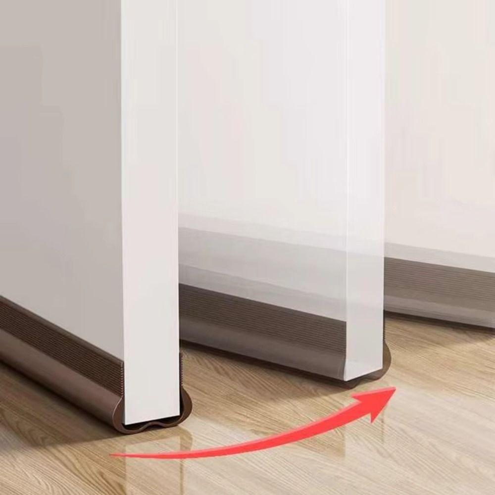 PVC Material Door Bottom Sealing Strip Flexible Design Window Draft Guard  Home Improvement