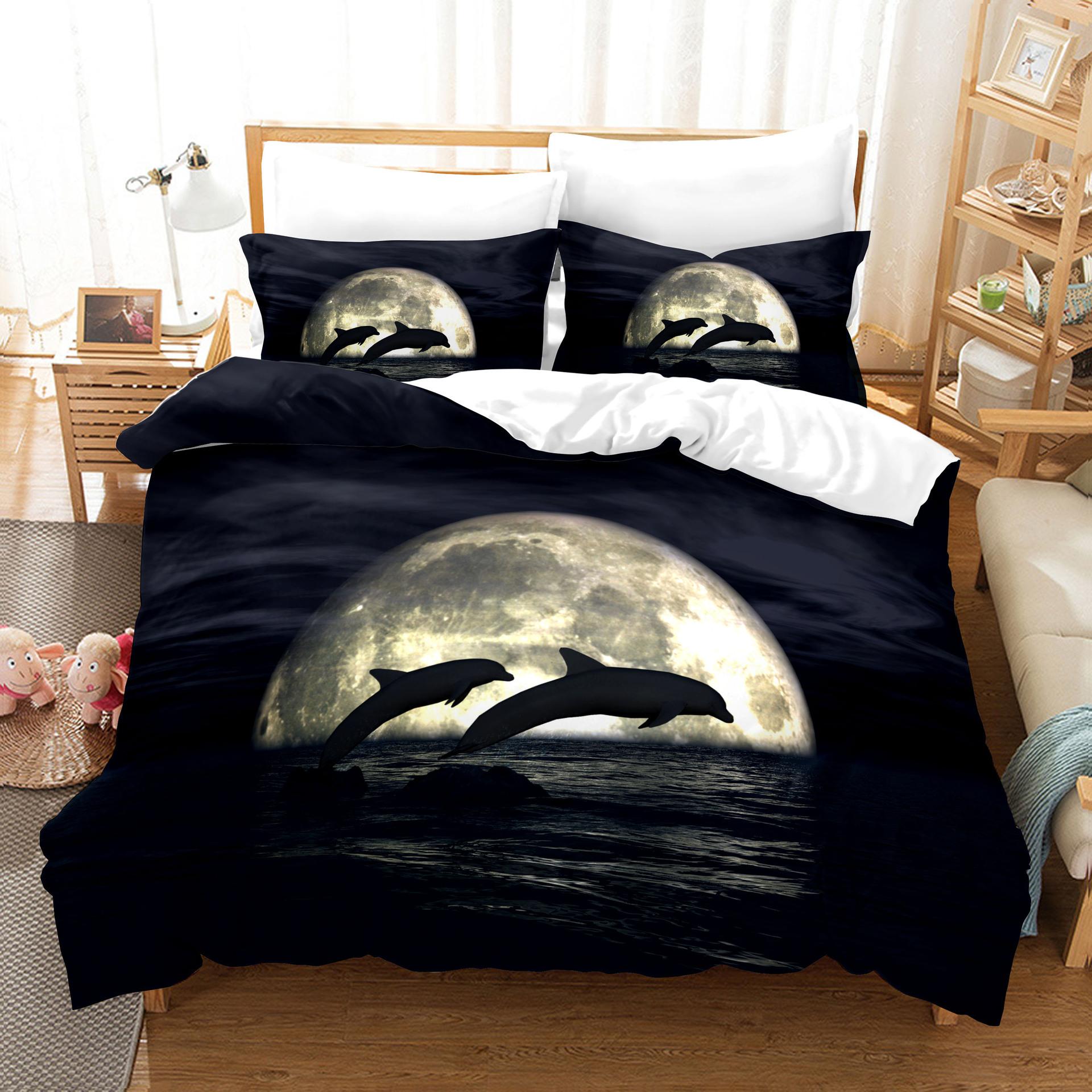 

Ближний Восток Электронная коммерция Трехкомпонентный комплект для цифровой 3D-печати в США, дельфин, океан GB-Single135cm×200cm