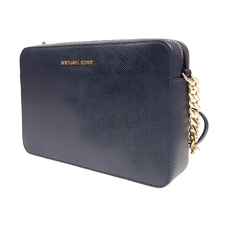 Michael Kors Crossbody Bag Luggage Series Jet Set Travel Letter LOGO Chain Small Square Solid Color Commuting Shoulder Cowhide Medium Women’s Dark