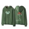 Travis Scott Inverted Hook Fleece Hoodie & Lässige Hose für Herren/Damen