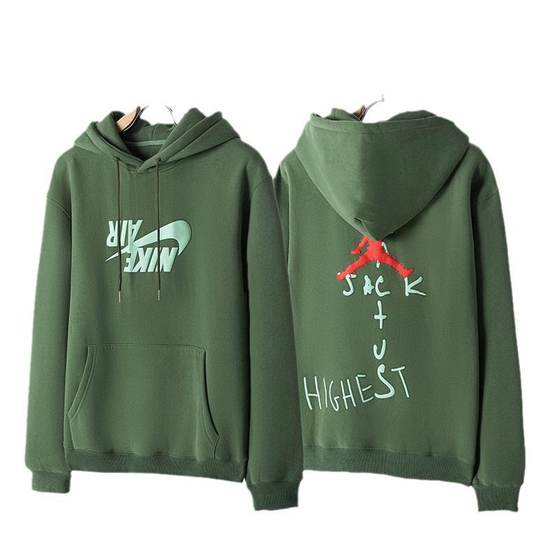 Travis Scott Inverted Hook Fleece Hoodie & Lässige Hose für Herren/Damen