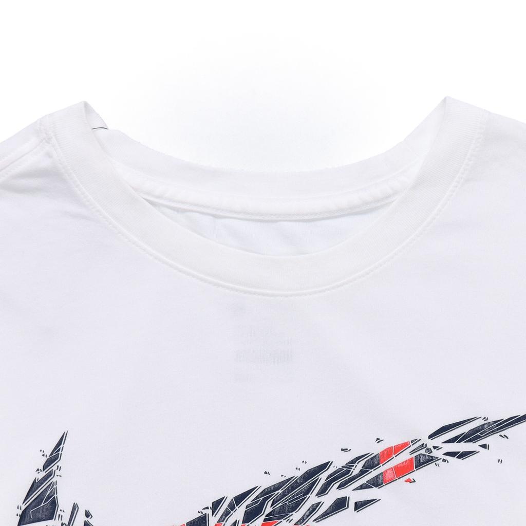 Nike Dri-Fit Big Swoosh Basketball Crew Neck T-Shirt Men Tops White BQ3658-100