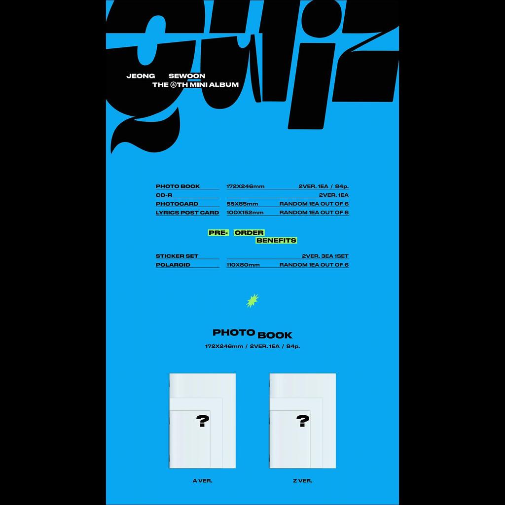 JEONG SEWOON [Quiz] (A VER. / Z VER.)