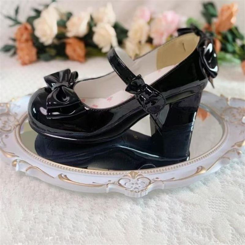 

2025 summer new Japanese temperament jk round head bow Mary Jane shoes comfortable and versatile small leather shoes women 40