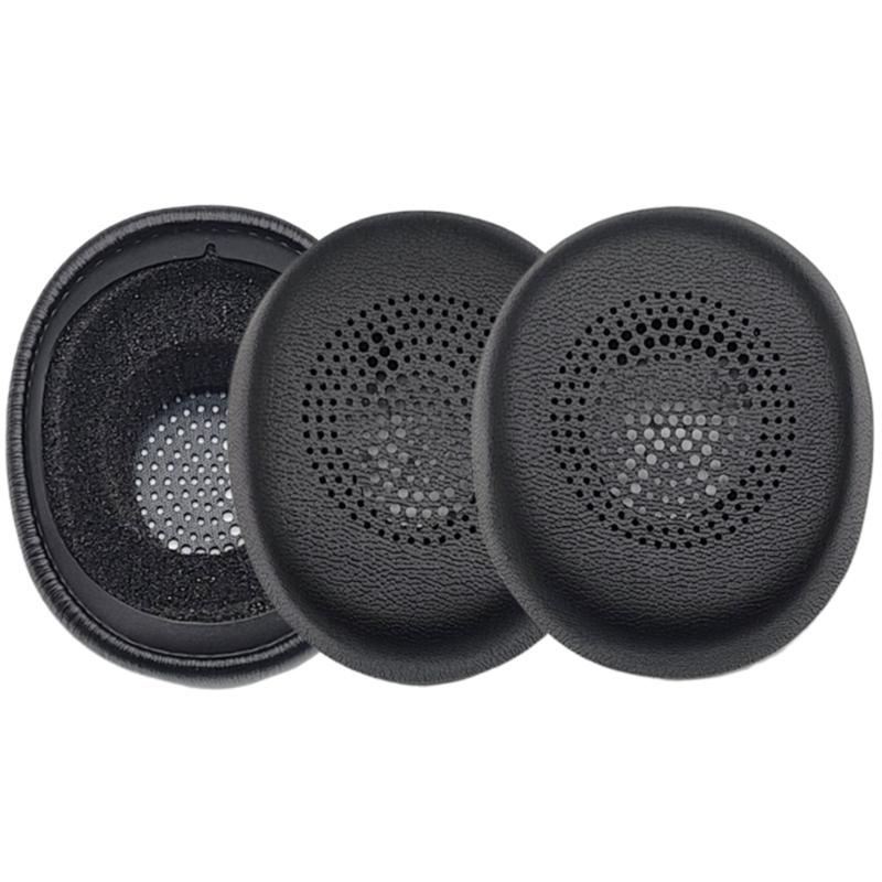 1Pair Ear Pad Replacement Leather Earpads Ear Cushions Sponges Cover Earmuffs for Evolve2 30 MS Headphones