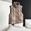 Vest women's 2024 new down jacket short light and fashionable white duck down small high-end liner small winter