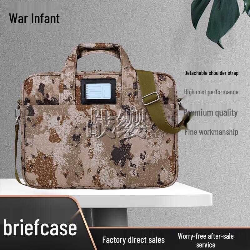 Heavy-Duty Camouflage Laptop Briefcase