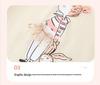 Summer 2026 Girls' Short-Sleeve T-shirt with 3D Rabbit Skirt Print - European and American Fashion