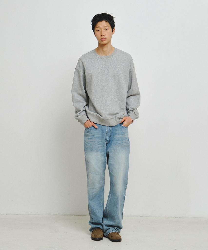 ENDOOR Distressed Repair Denim Pants (Light Blue)