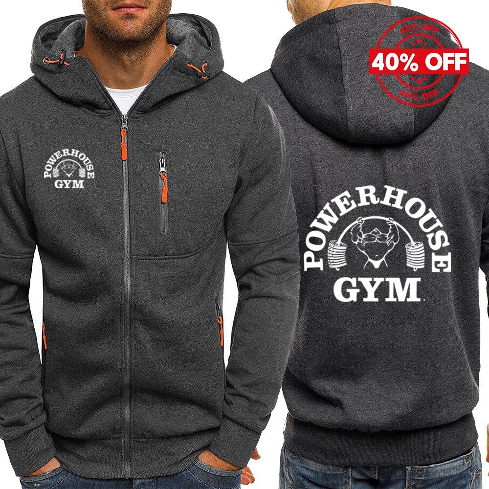 2026 Unisex Hoodies Hooded Spring Autumn Man's Jacket Long Sleeve Zipper Design Powerhouse Gym Logo Logo Print Slim Fit Casual Coat