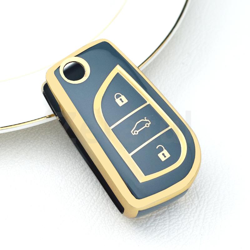 Tpu Car Key Cover Case Shell Fob For Toyota Auris Corolla Avensis Verso Yaris Aygo Scion Tc Im Camry Rav4 Forturner Hilux