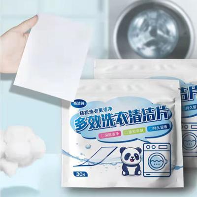 Çamaşır Kağıdı Kullanışlı El Güvenli Tek Kullanımlık Deterjan Kağıdı Mini Uygun Deterjan Kağıdı Banyo için Yıkama Kağıdı