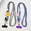Personalized Trend Double Color Mobile Phone Universal Lanyard Diagonal Span Long Rope Shoulder Strap Rope Fashion Safety Rope
