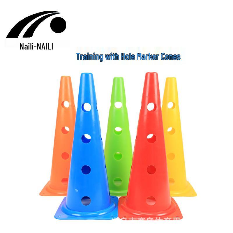 Naili 48cm Logo Loch Fußball Trainingshütchen - Langlebige Farbige Straßenabsperrungen
