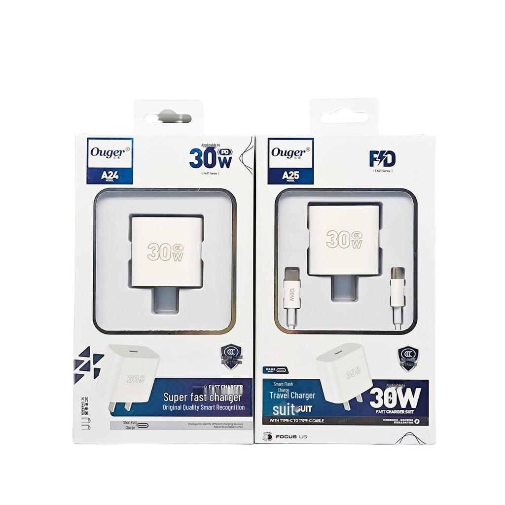 Apple 15 Fast Charging Kit: 3C Certified PD30W, Single/Dual Head Type-C Cable