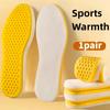 1 Pair Thermal Insoles - Cushioned & Plush Warmth, Non-Slip Grip - Winter Shoes, Athletic Sneakers, Snow Boots  Shoe Insole