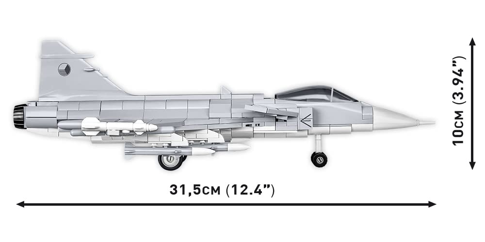 Cobi Armed Forces Collection Saab JAS39 Gripen C scale #5828 (Swedish Army) 1/48