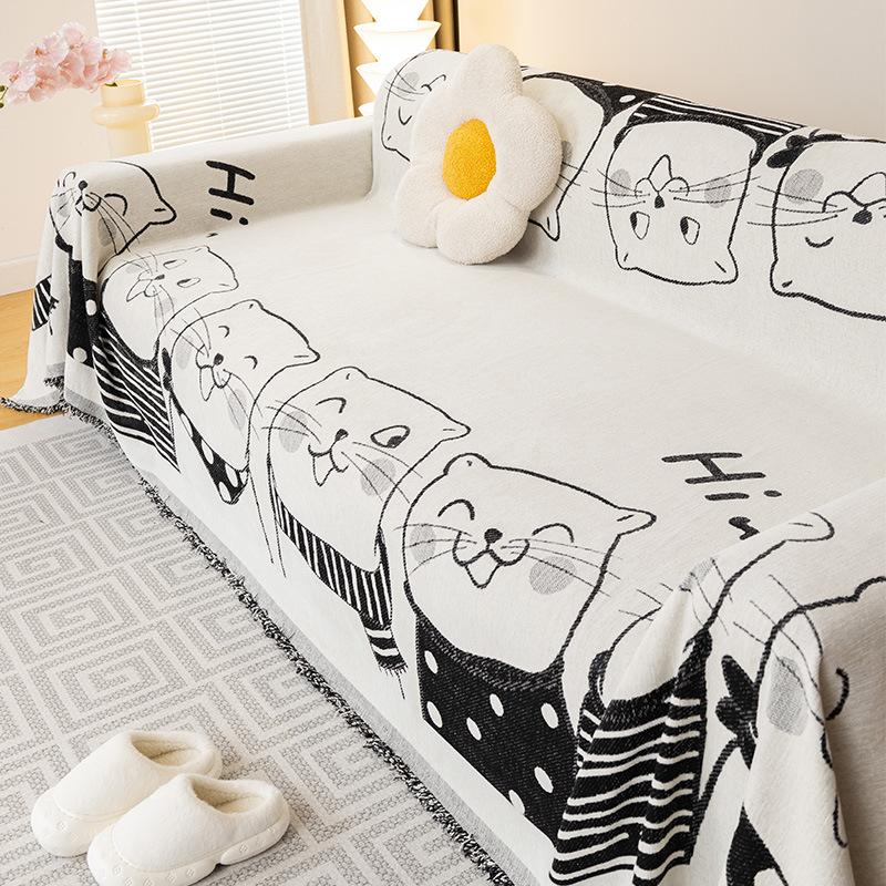 Sofabezug Stoff Neu Rutschfest All-Inclusive Verdickt Sofa Handtuch Vier Jahreszeiten Universal Sitzbezug Bezug Staubdichte Decke