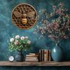 Vintage Metal Honeycomb Bee Wall Art Home Cafe Decor