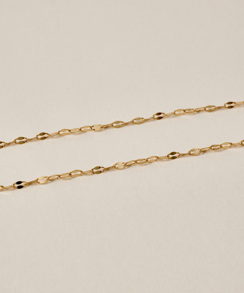 Novice Tokyo Petal & Round Chain Necklace [Stainless] / Gold