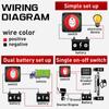 Protect Battery Disconnect Switch 12V 600A Battery Knob Switch Battery Switch Isolator