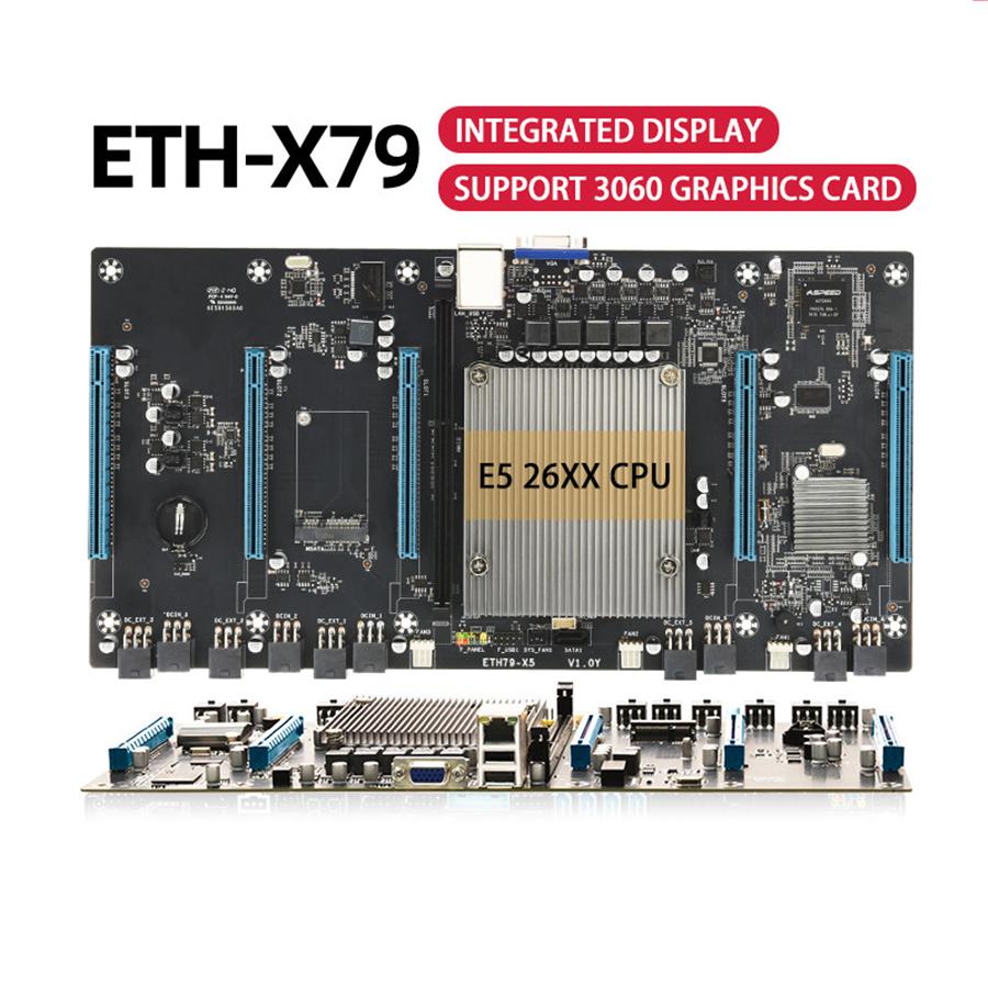 ETH79-X5 5GPU Mining Board RTX3060 XEON E5 VGA