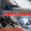 For Toyato Rav4 RAV 4 2026 2027 ABS Black Carbon Fiber Car A Pillar Cover Trim Rear Window Tail Wing Decorative Strip styling