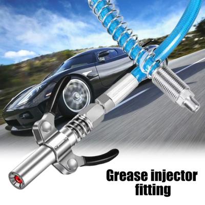 Professional 12000 PSI Grease Coupler Dual Handle High Pressure Grease Nozzle Quick Release Oil Pump Mechanical Repair