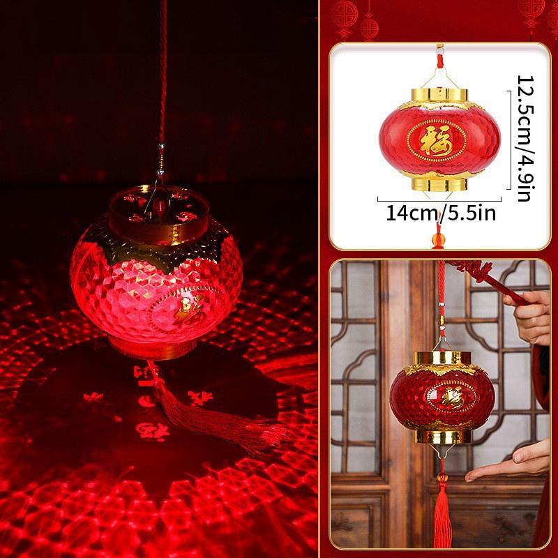 2025 Chinese New Year Lanterns Spring Festival Red Lanterns Pendants Decoration Traditional New Year Handheld Hanging Lantern