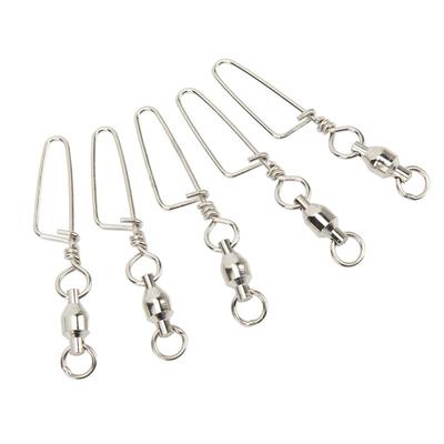 25PCS Stainless Steel Fishing Snap Swivels High Strength Fishing Swivels  Coast-Lock Use
